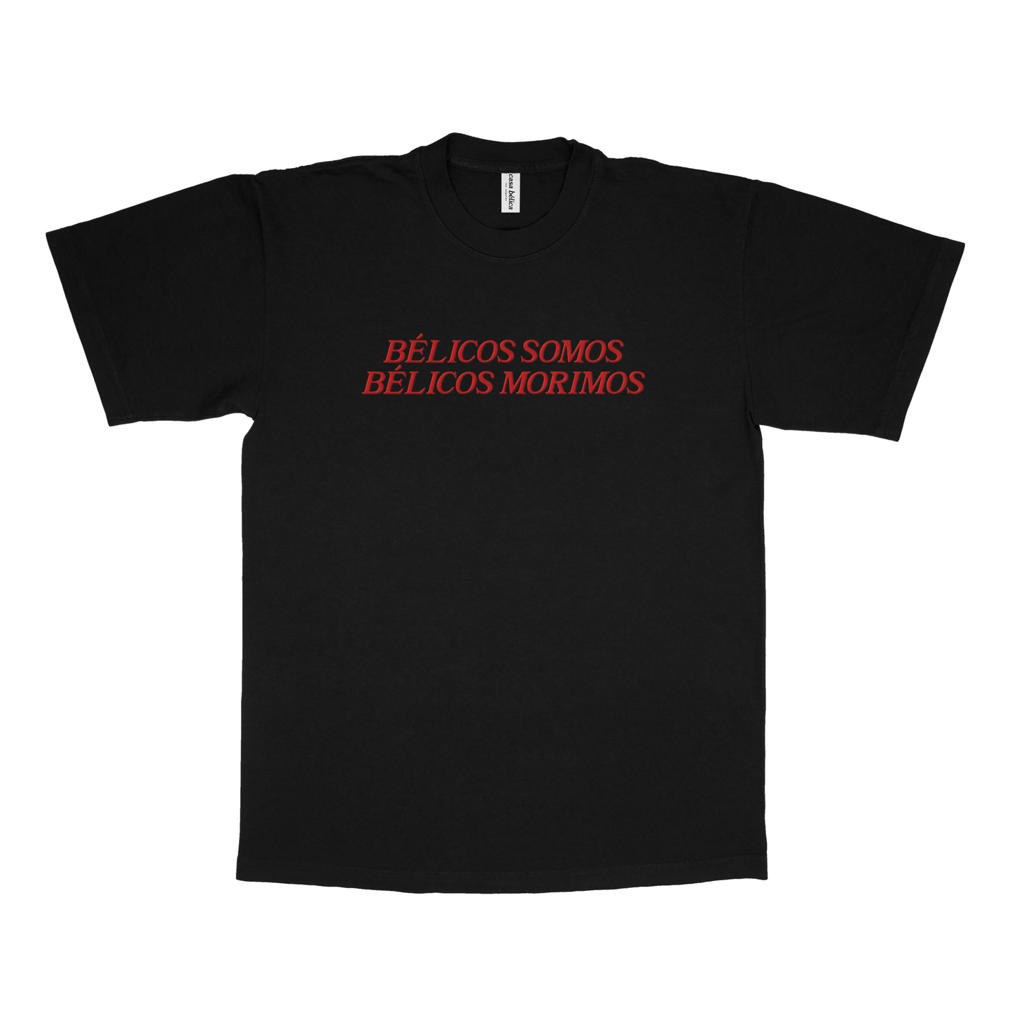belicos somos - black+red tee