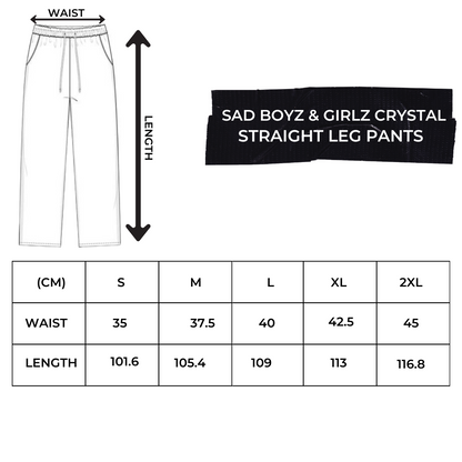 SAD BOYZ CRYSTAL PANTS