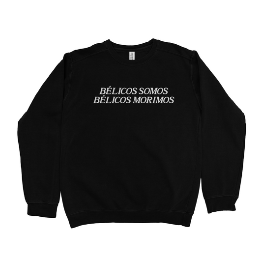 belicos somos - black crewneck