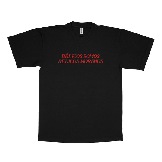 belicos somos - black+red tee