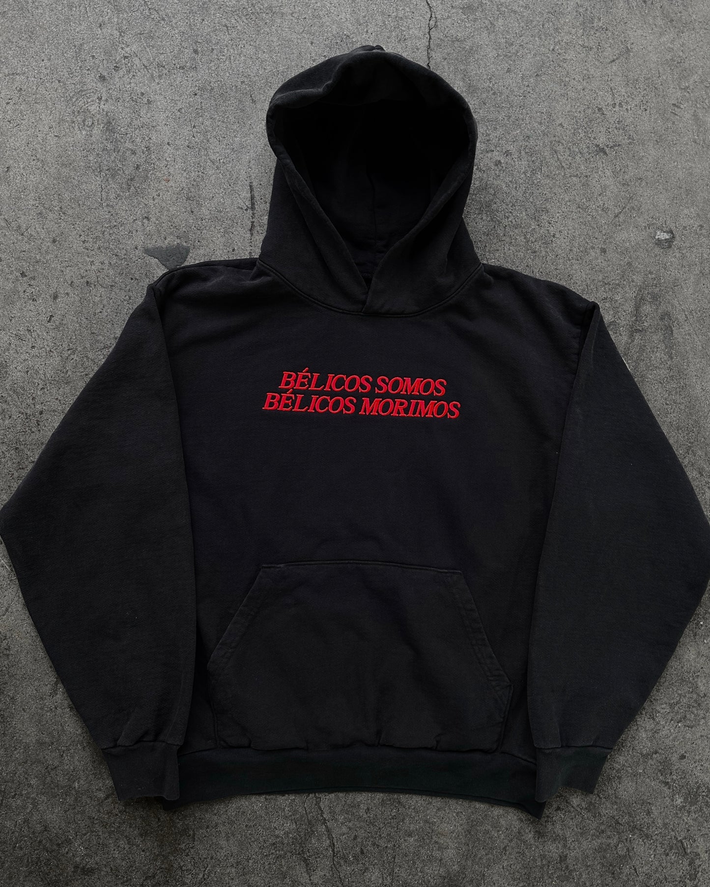 belicos somos - red+black hoodie