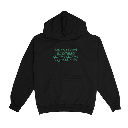 me enamoró - black hoodie