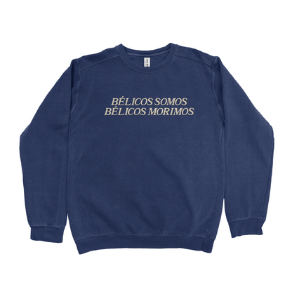 belicos somos - vintage navy crewneck