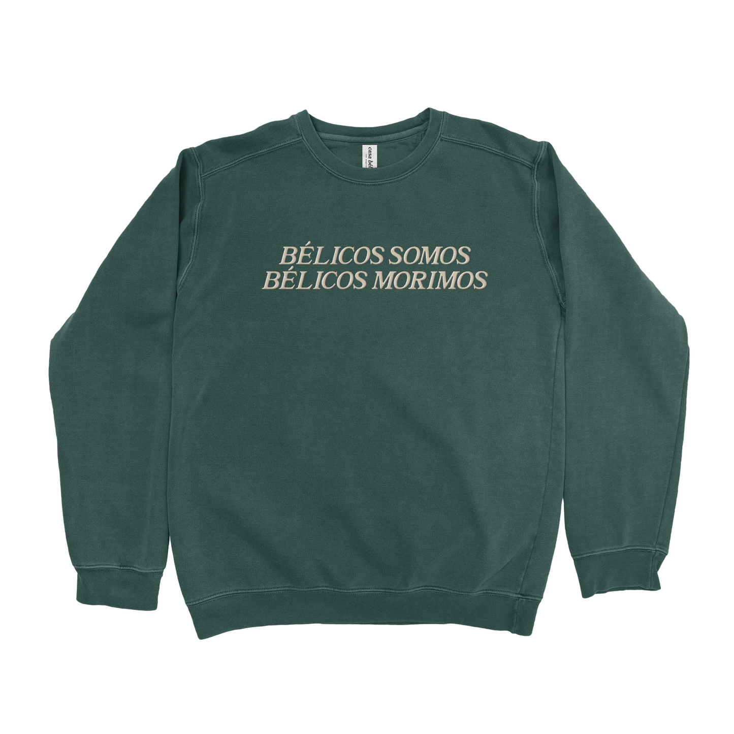belicos somos - vintage emerald crewneck